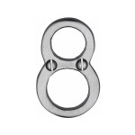 M Marcus Heritage Brass Numeral 8 - Face Fix 51mm 